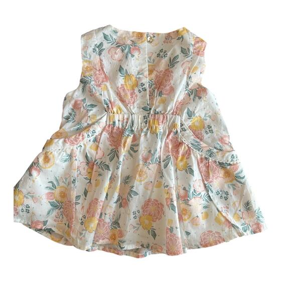 JILLIAN’S CLOSET | Baby Dress Floral with Bow & Pockets | Size 12M - Picture 2 of 5